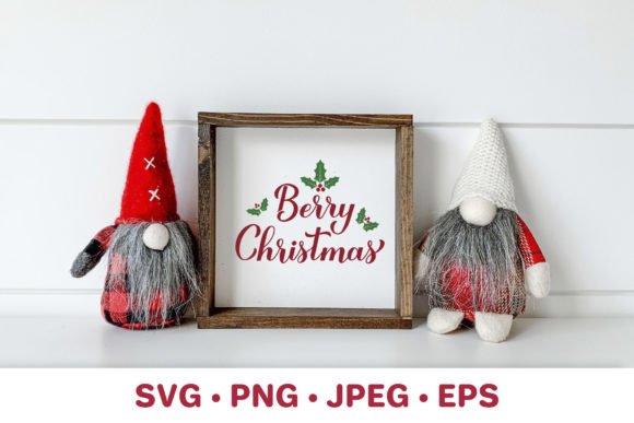Berry Christmas. Funny Christmas Quote. for Festive Branding