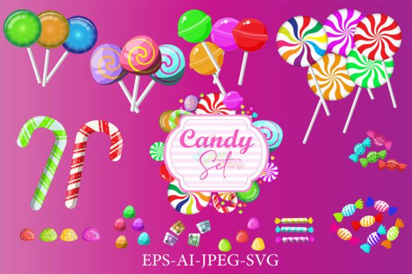 Christmas and Halloween Candy Vector Set: A Versatile Graphics Solution