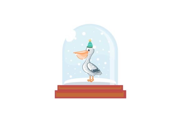 Christmas Animal Snow Globe: A Festive Graphics and Illustrations Asset