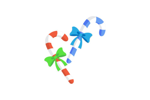 Christmas Candy Cane Decoration: A Festive Graphic Design