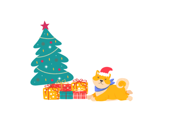 Christmas Cat Cute Animal Illustration for Graphics and Illustrations