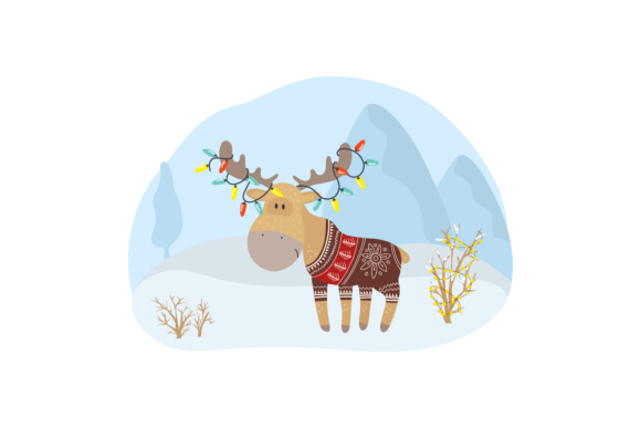 Christmas Celebration in Winter: A Versatile Graphics and Illustrations Asset