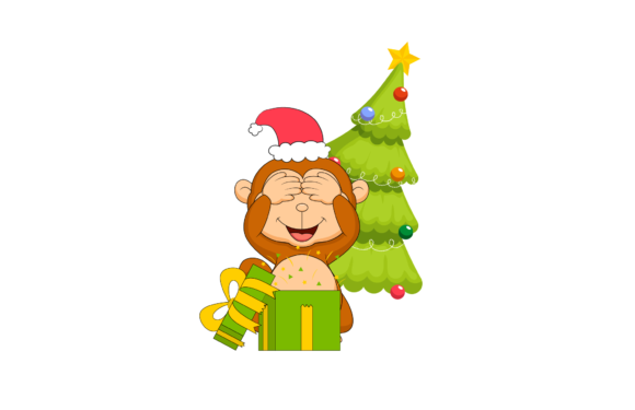 Christmas Illustration Animal Monkey: A Festive Design Review