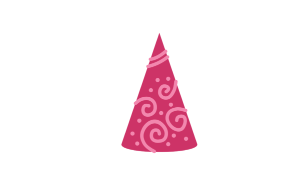 Christmas Party Birthday Hat Pink: A Versatile Graphics Illustration