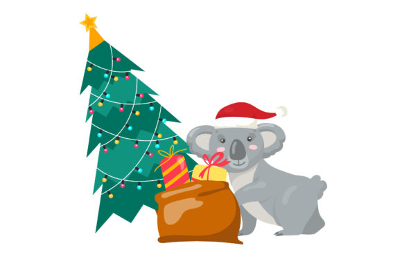 Christmas Tree Gift Box Koala Design