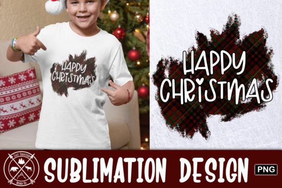 Happy Christmas Sublimation Design: A Festive Graphics Asset