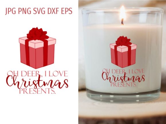 I Love Christmas Presents: A Festive Graphic for Creative Sellers