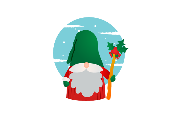 Illustration Christmas Gnomes Design 03: A Festive Graphics Gem