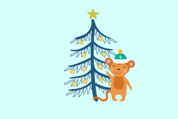 Monkey Concept Merry Christmas Design: A Festive Graphics Gem