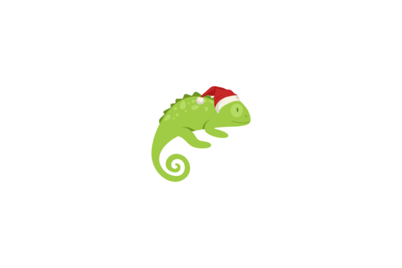 Review: Animals Iguana Wearing Christmas Hats Graphics