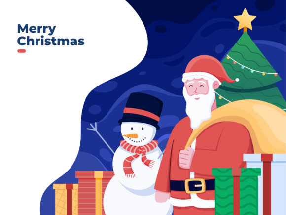 Review: Merry Christmas Cartoon Illustration for Graphics
