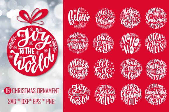 Round Christmas Ornament: A Versatile Graphics Bundle
