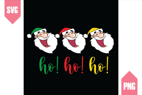 SANTA CLAUS HOHOHO CHRISTMAS Graphics for Holiday Creations