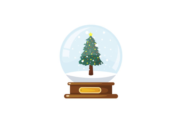 Snowball Tree Christmas Decoration: A Festive Graphic